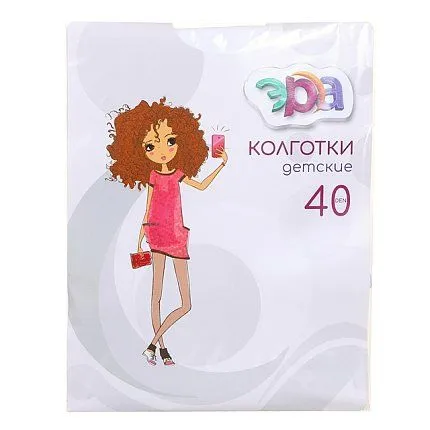 Колготки 62-884-10 КолготкиМ Ладья, 40 ден ЭРА П31-571 Белый