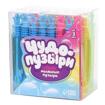 Игрушка 64-008-10 Игрушка Мыльные пузыри нелопающиеся «Звездочки»,  5165322