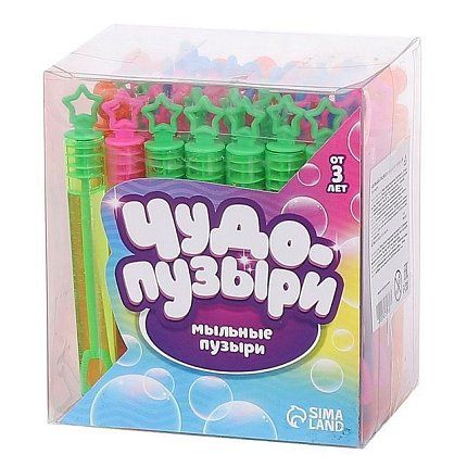 Игрушка 64-004-10 Игрушка Мыльные пузыри нелопающиеся  МИКС   4875786